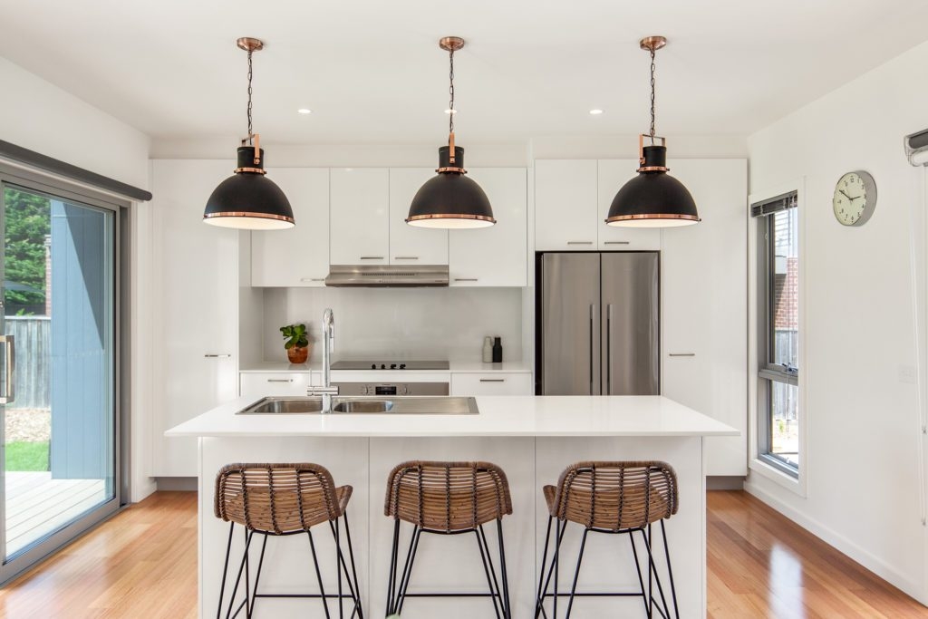 Ecoliv Heyland modular home kitchen with energy efficient appliances
